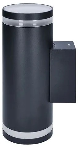 SOLIGHT Vonkajšie nástenné svietidlo POTENZA 2xGU10 | IP54, čierne