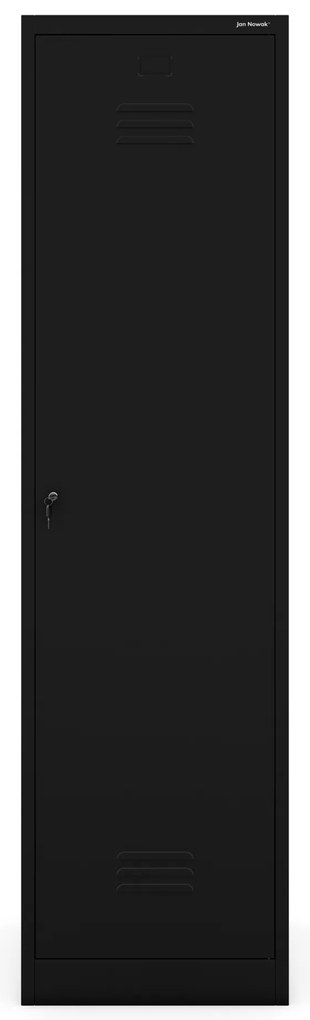 Kovová viacúčelová skriňa AGNES, 500 x 1850 500 mm, čierna