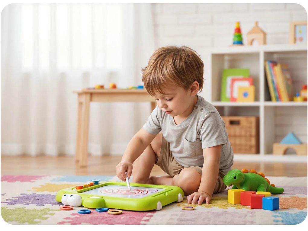 Puzzle magnetická tabuľa tangram pre deti Ricokids RK-823