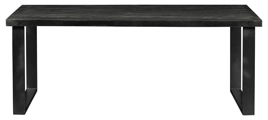 Jedálenský stôl z mangového dreva Cleveland Black obdĺžnik 280x120 cm Mahom