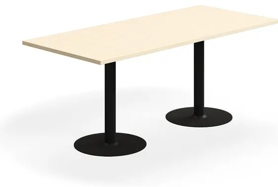 Stôl VERTICUS, 1800x800x720 mm, breza/čierna