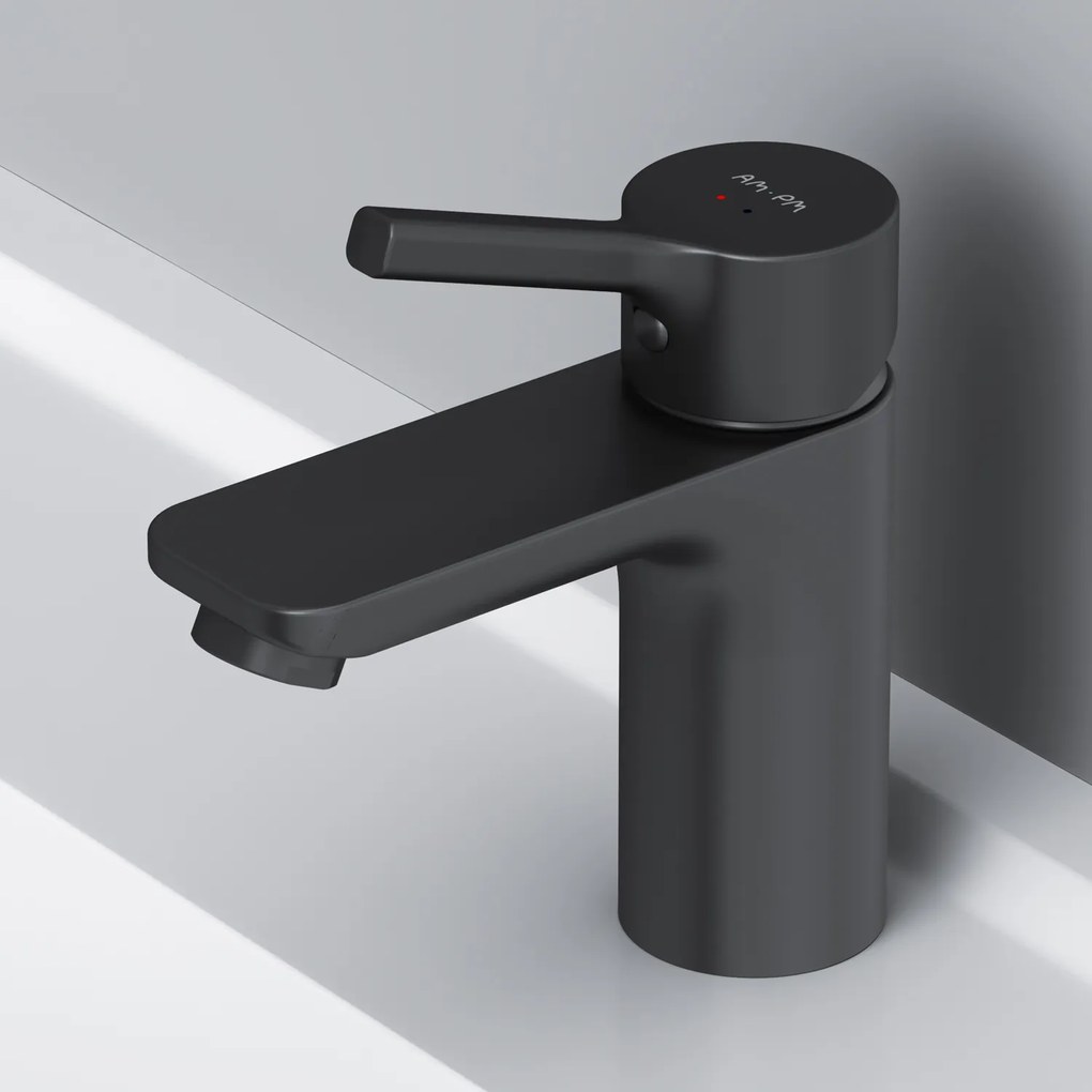 Umývadlová batéria AM.PM X-Joy S FXB02122 jednopáková, čierna