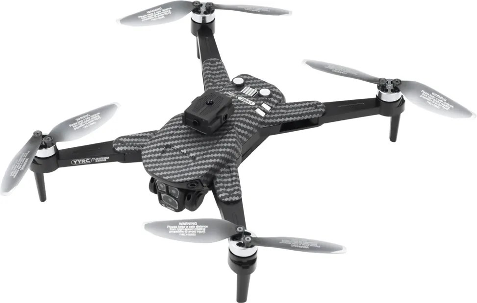 LEAN Toys Dron Y329 HD kamera WIFI svetlá LED aplikácia Uhlíková čierna