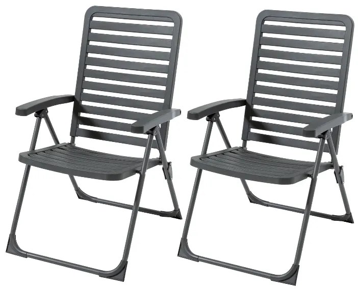 Livarno home Sklápacie kreslo, 2 kusy (800006423)