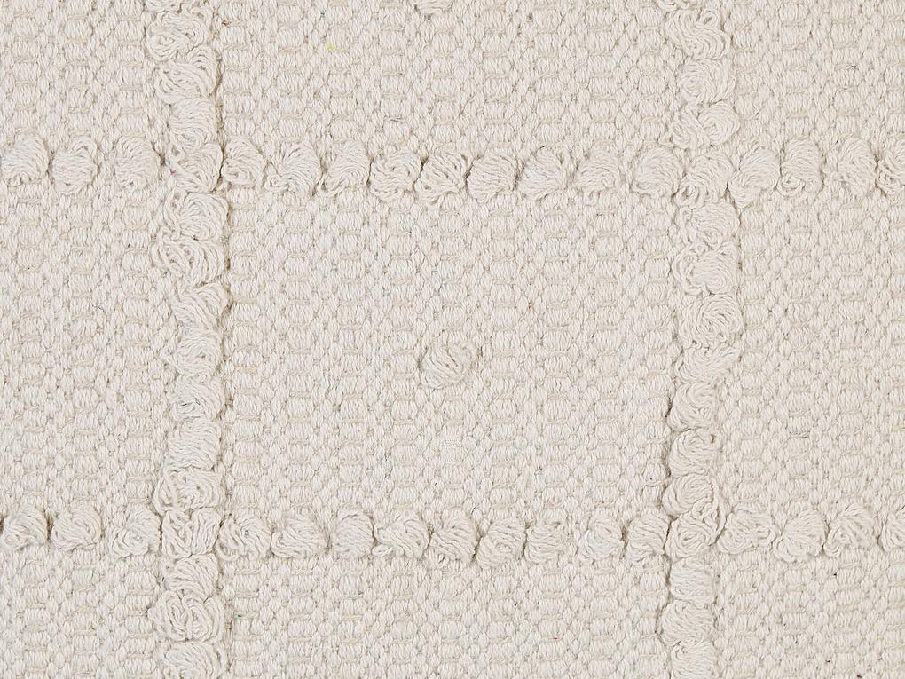 Sada 2 bavlnených vankúšov so vzorom 45 x 45 cm béžová IXORA Beliani