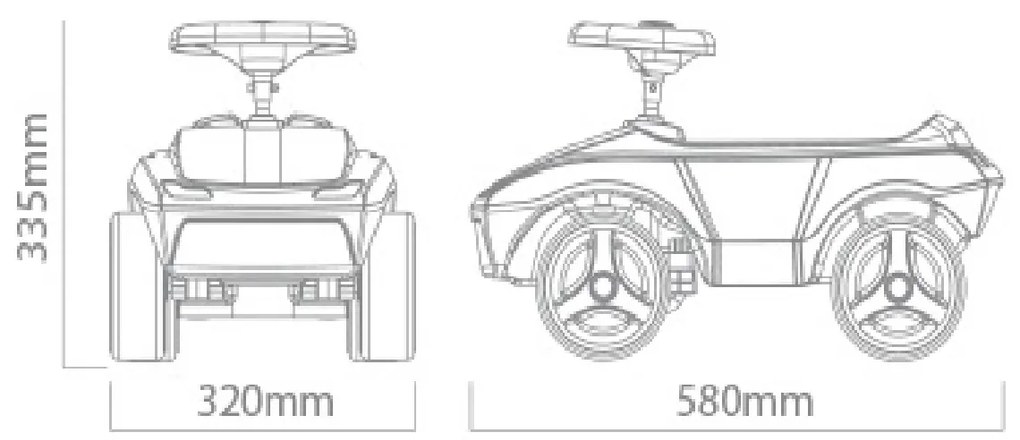 BRUMEE Odrážadlo DRIFTEE svetlo modré