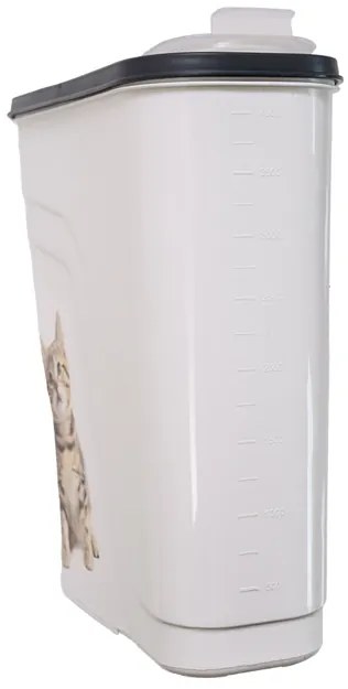 Biely plastový box na granule 4l