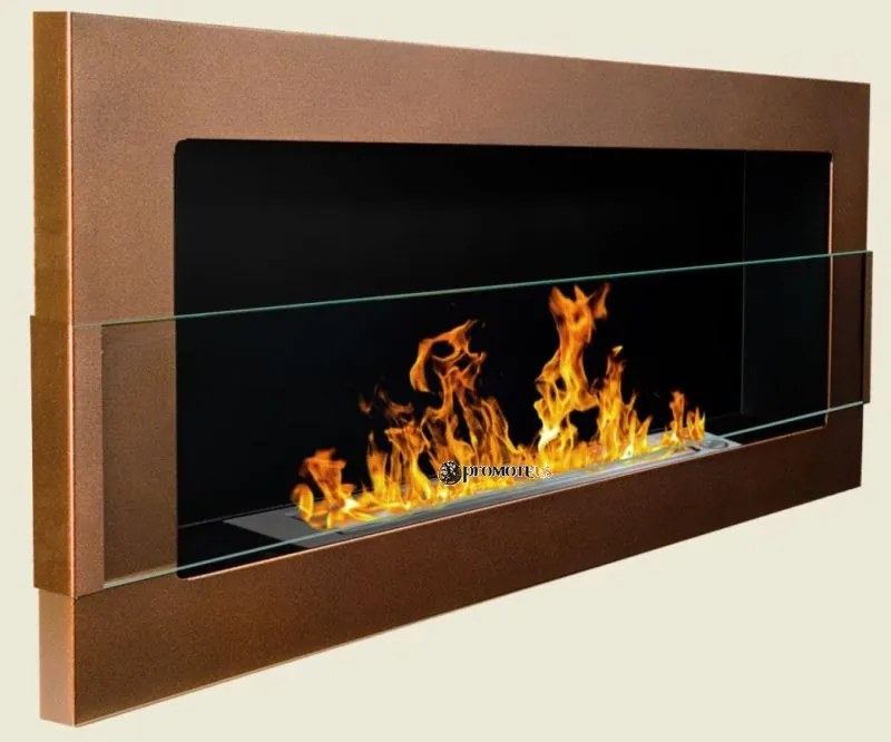 Závesný biokrb na stenu AIASA MOKKA SO SKLOM 90x40x12