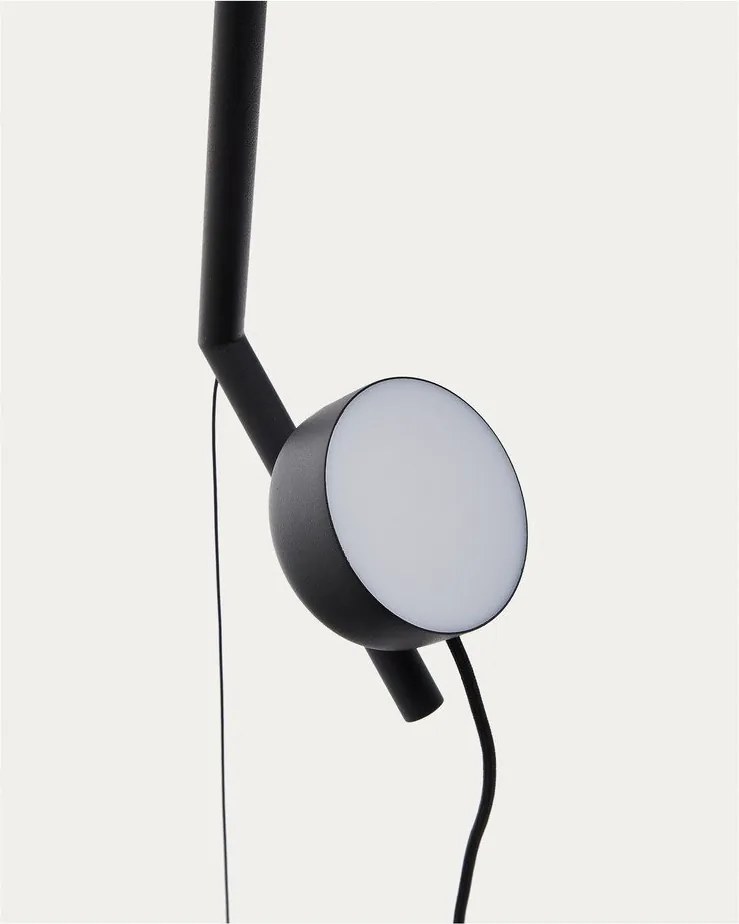 Čierna LED stmievateľná stojacia lampa (výška 339 cm) Orey – Kave Home