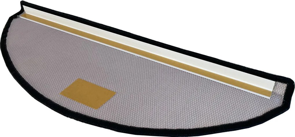 Nášľapy na schody Grenoble šedý polkruh, samolepiaci - 28x65 polkruh (rozmer vrátane ohybu) Vopi