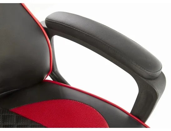 Kancelárska stolička HELO čierna/červená