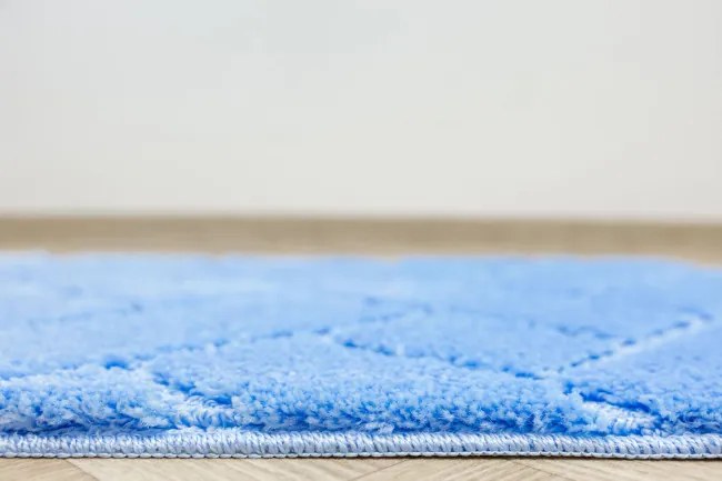 Kúpeľňový koberček Lotus modrý, tehla