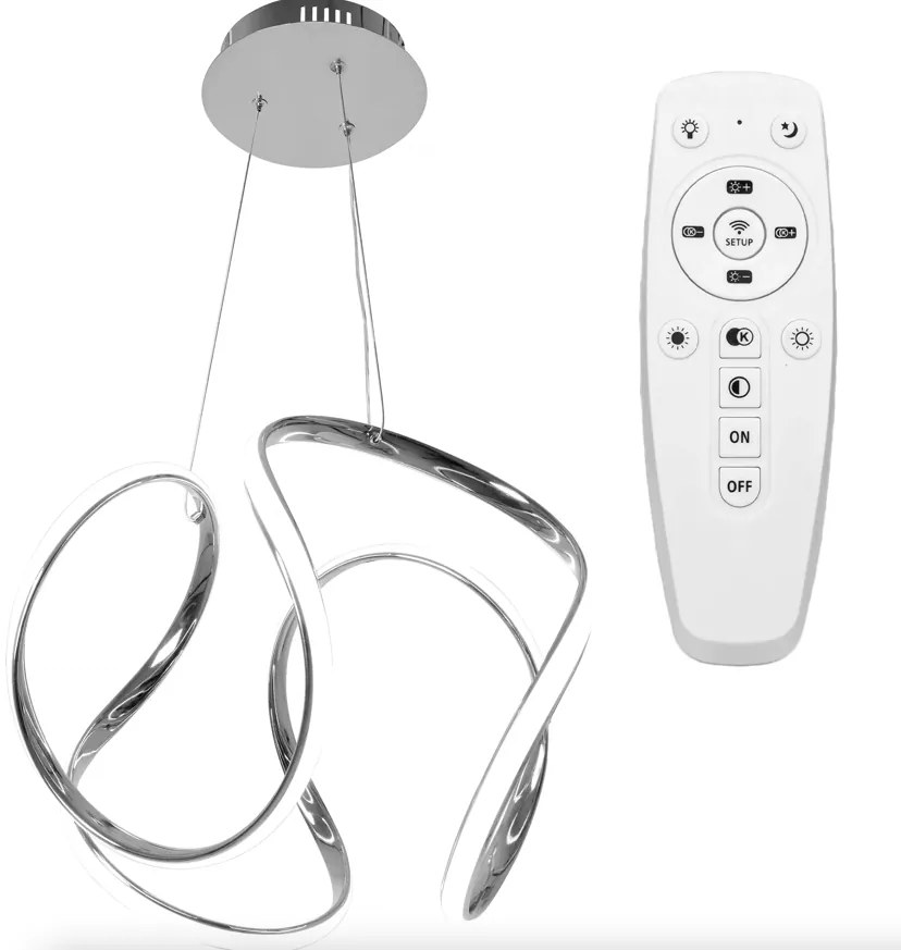 Elegantné moderné LED stropné svietidlo s diaľkovým ovládaním zlatá