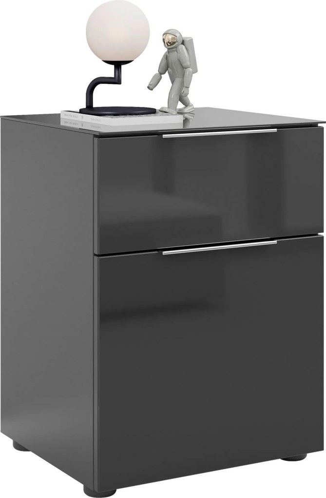 XXXLutz NOČNÝ STOLÍK, antracitová, 45/60/40 cm - Online Only spálne - 001724000521