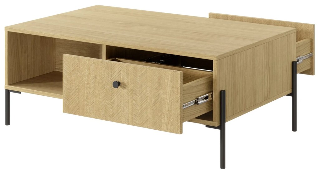 Konferenčný stolík Scandia 2S (dub scandi + jedlička scandi). Akcia -21%. Vlastná spoľahlivá doprava až k Vám domov. 1071391