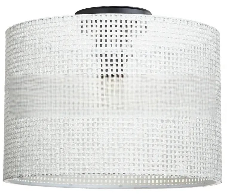 Krémové stropné svietidlo s textilným tienidlom ø 30 cm Goza – Squid Lighting