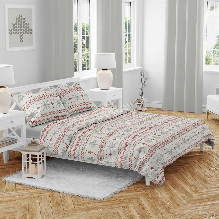 Bavlnené obliečky NORDIC JOY biele Rozmer obliečky: 70 x 90 cm | 140 x 200 cm