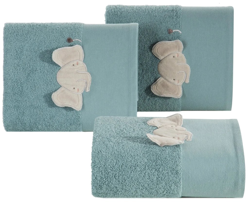 DETSKÝ BAVLNENÝ UTERÁK BABY59 SADA 6KS 50X90 CM MODRÁ
