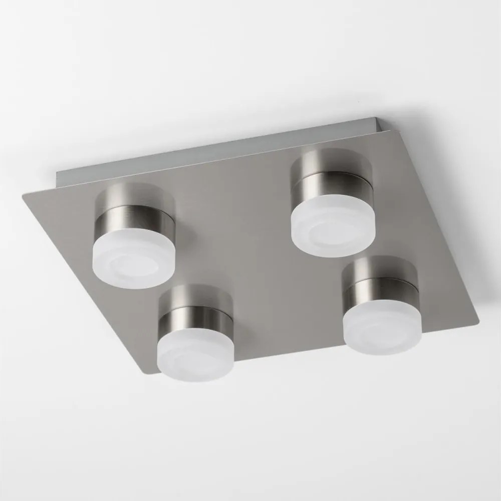 LED Stropné svietidlo 4xLED/4W/230V matný chróm