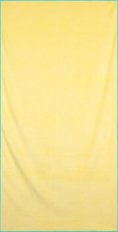 Žltá rýchloschnúca plážová osuška IGA 80x160 cm