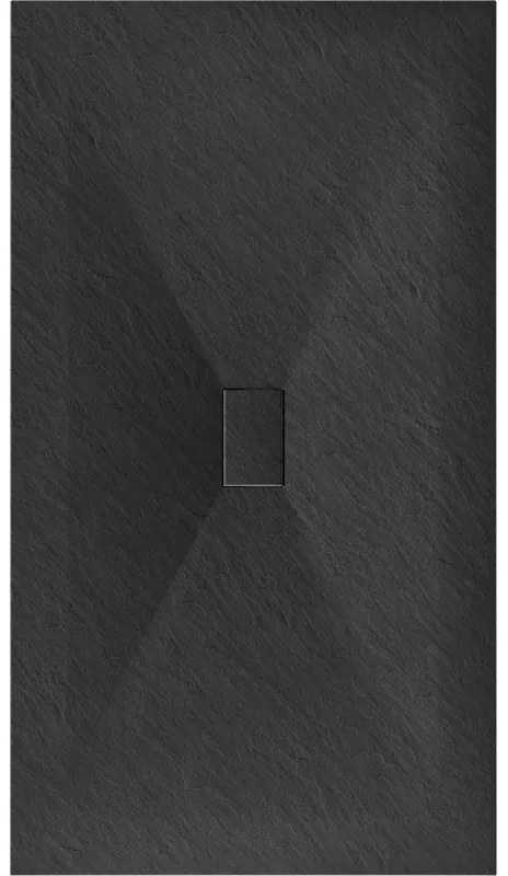 Mexen Hugo, SMC obdĺžniková sprchová vanička 180 x 100 cm, čierna matná, 42701018