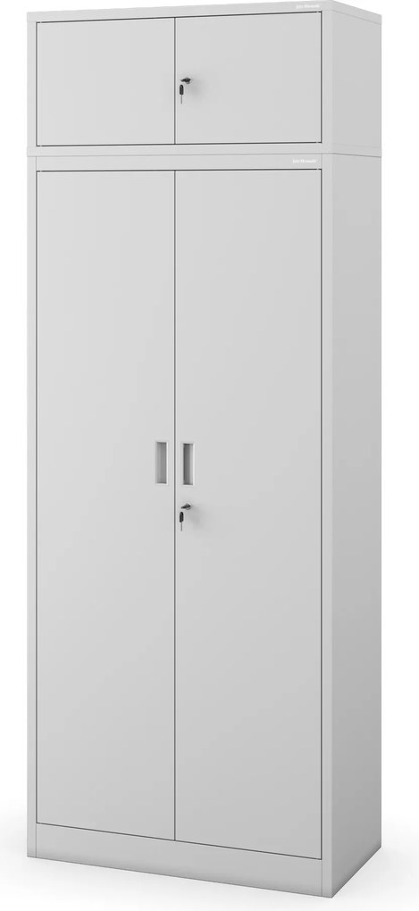 Kancelárska skriňa na dokumenty so 4 policami, sivá, 1750x800x400 mm: JAN
