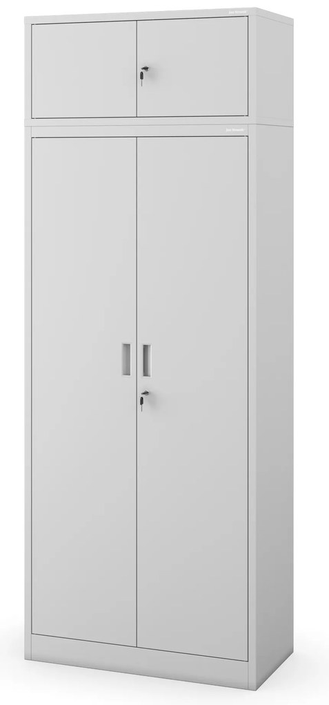 Kovová skriňa JAN Compact 1750 x 800 x 400 mm, sivá