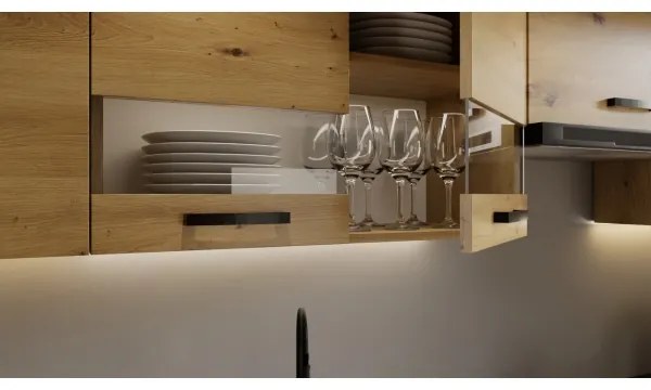 Kuchynská linka ROSALIA 240 cm dub craft