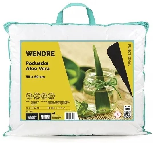 Vankúš Aloe Vera 50x60 biely