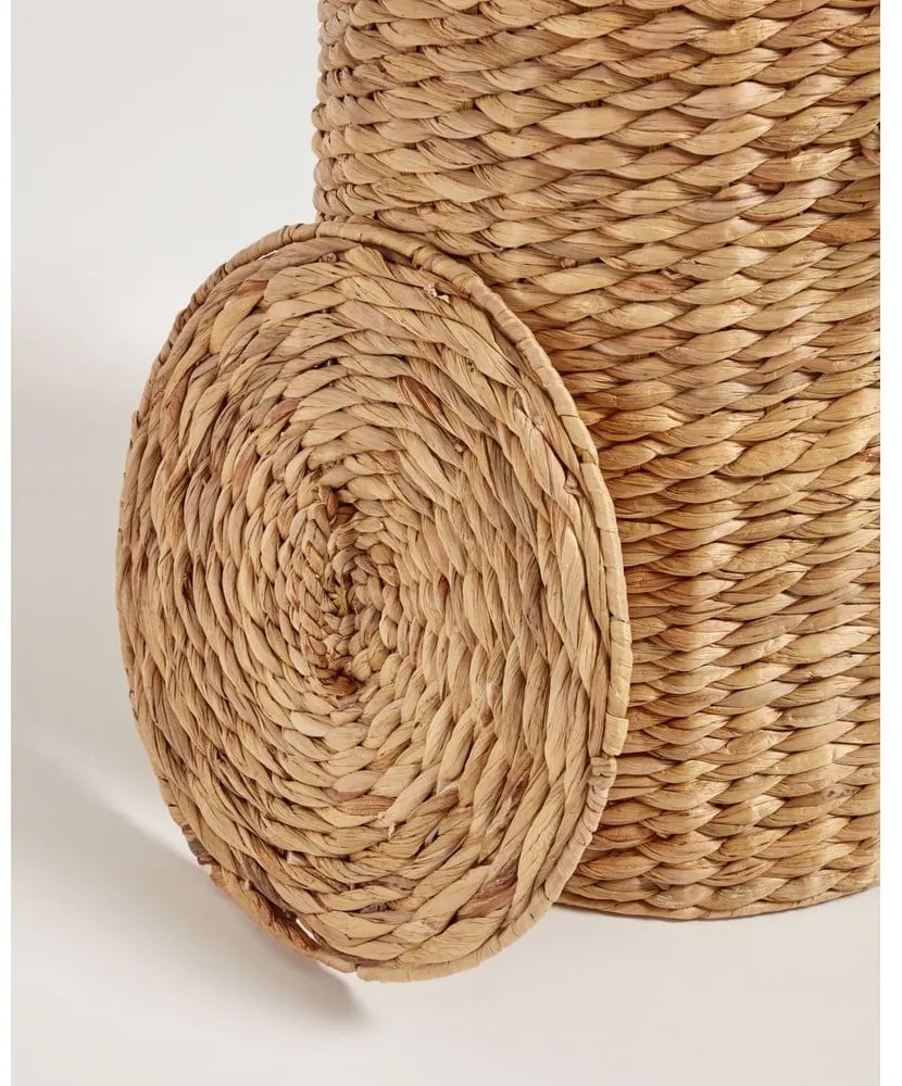 Kôš na bielizeň z vodného hyacintu v prírodnej farbe Yessira – Kave Home