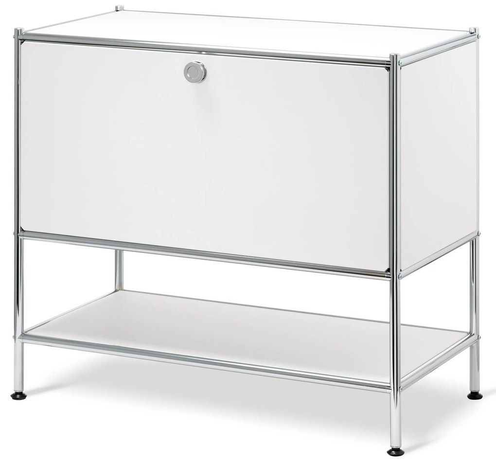 Odkladacia skrinka »CN3« s 1 výklopnými dvierkami, biela