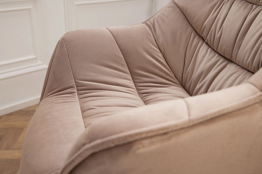 Stolička The Dutch Comfort velvet greige