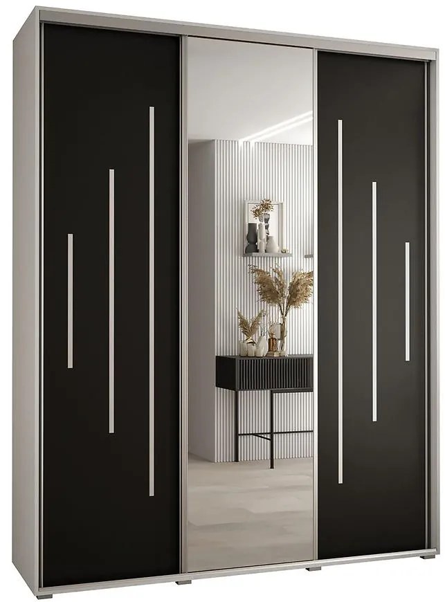 Skriňa 45 Canaris 13 190 biela/čierna/silver