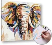 Maľovanie podľa čísel SLON – stredná náročnosť