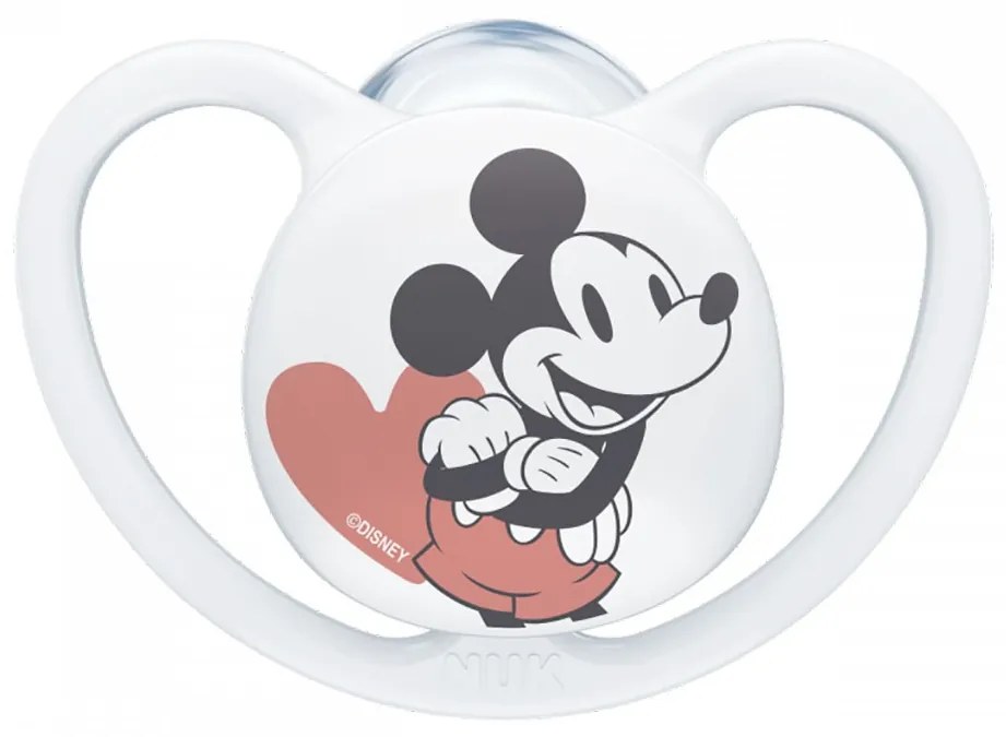 Cumlík Space NUK 6-18m Disney Mickey Mouse biela
