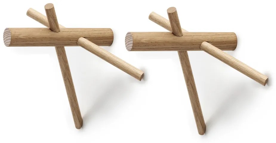 Háčiky Sticks, set 2 ks – prírodné