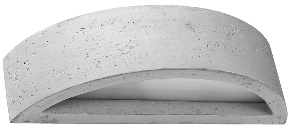 Nástenné svietidlo Atena, 1x betónové tienidlo