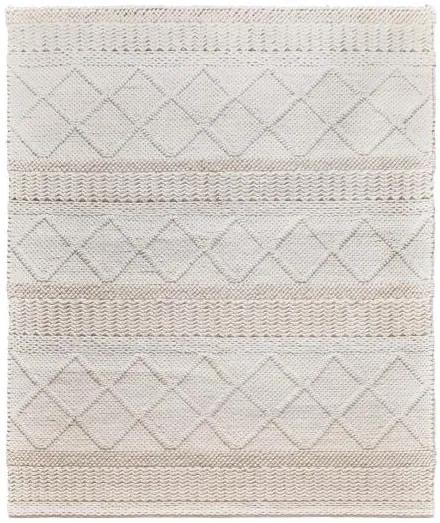 Diamond Carpets koberce Ručne viazaný kusový koberec Geneva DE 7951 White Mix - 140x200 cm