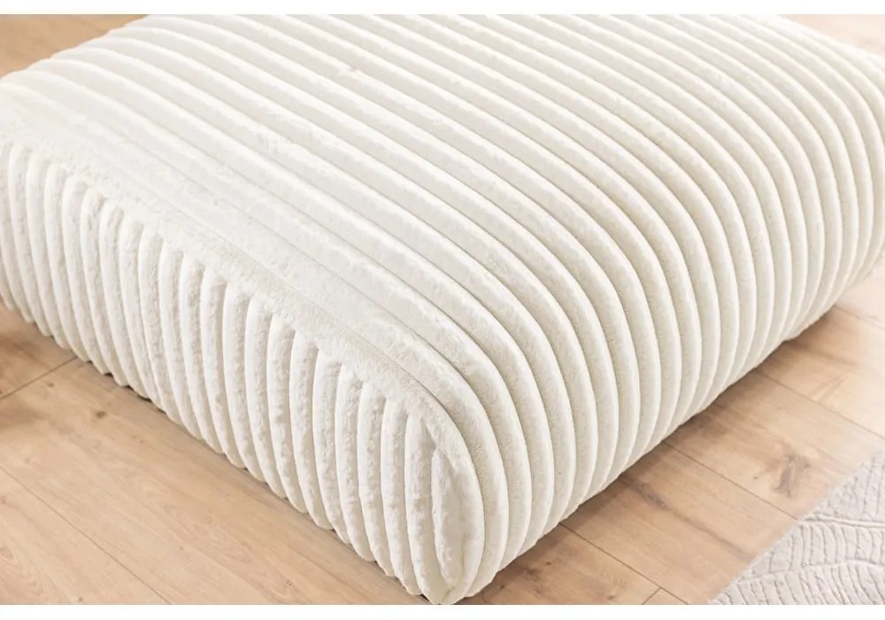 Krémová menčestrová podnožka Justin – Ropez