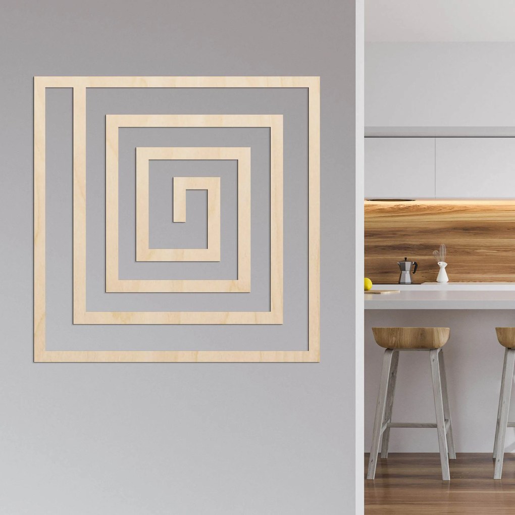 Drevená dekorácia špirála | SQUARIL: Preglejka Topoľ - Honey 3071 20 cm 4056-113940 PR0397