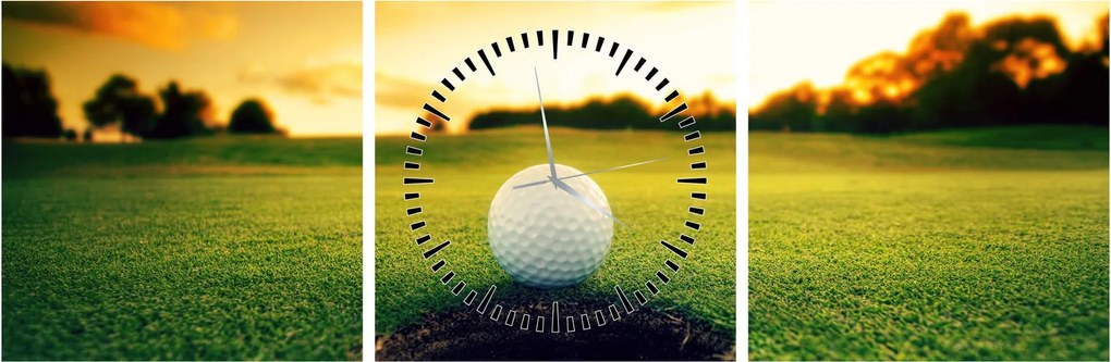 Obraz - Golf (s hodinami) (90x30 cm)