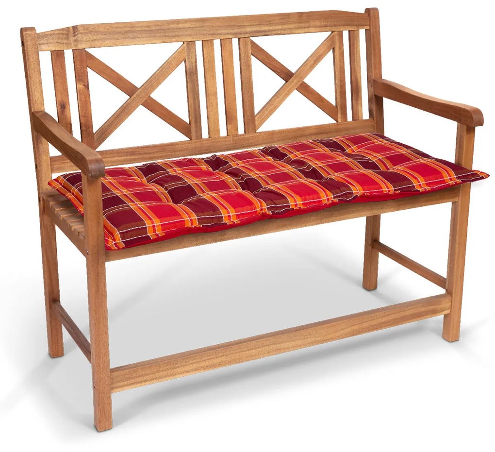 Blumfeldt Sylt, podsedák na lavicu, čalúnená podložka, penová výplň, polyester, 1 x vankúš