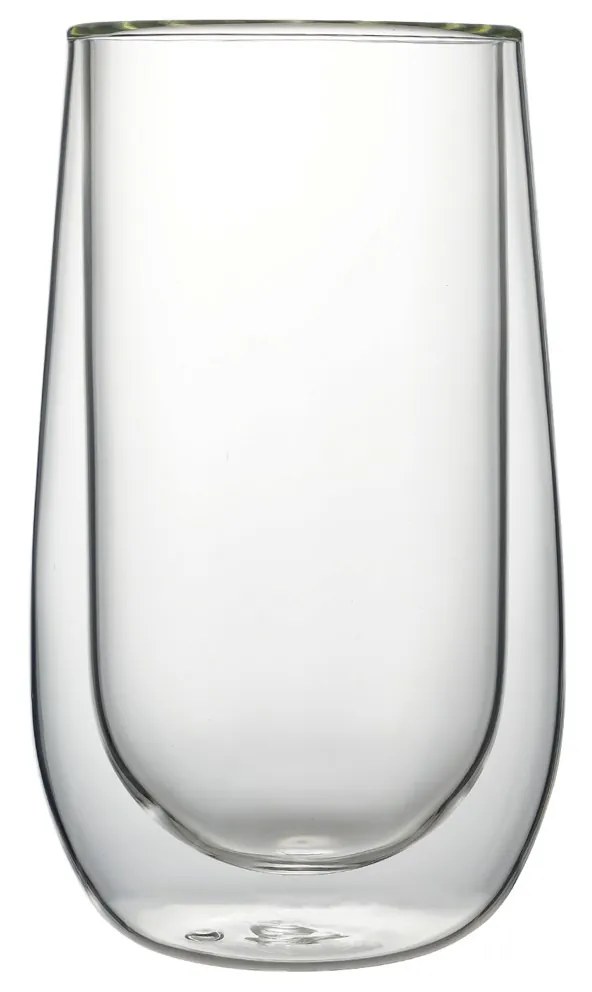Sada 2 ks skleněných hrnků PETER 300 ml čirá
