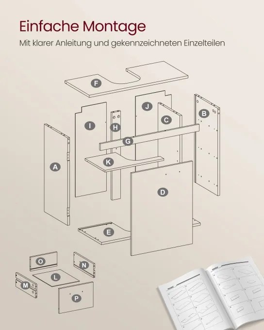 Skrinka pod umývadlo BBK504W01
