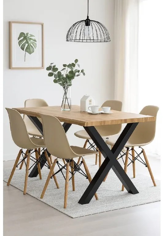 Noela Jedálenský stôl v prírodnom dekore ROBUL 200