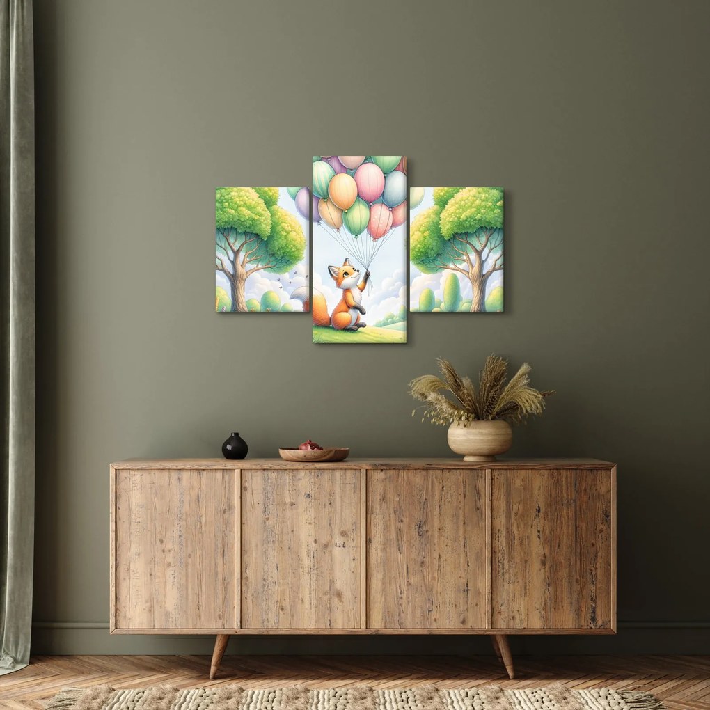 Obraz – Šťastná líška (90x60 cm)