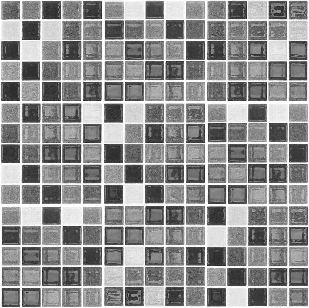 Sada 9 dekoratívnych samolepiek na stenu Ambiance Shade of Grey, 15 × 15 cm