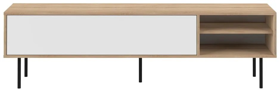TV stolík v dekore duba v bielo-prírodnej farbe 165x40 cm Ampère – TemaHome