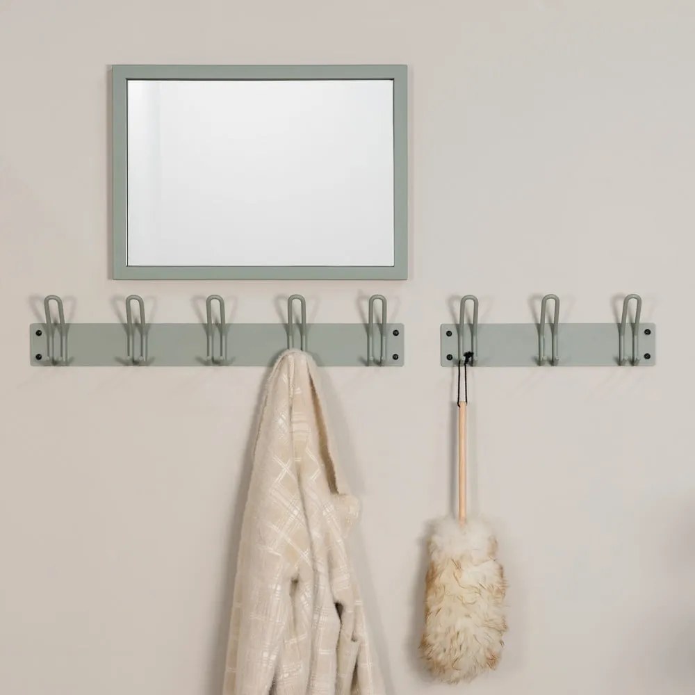 Zeleno-sivý kovový nástenný vešiak Miles – Spinder Design