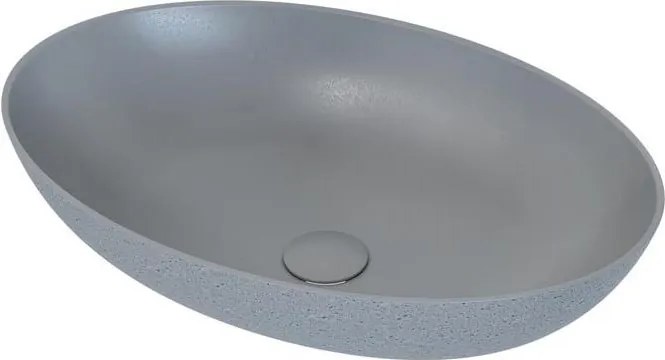 Umývadlo na dosku OLSBORG 60x40,5 cm betón/sivá